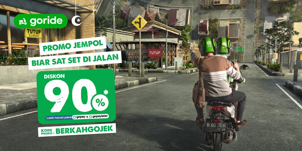 GoRide Diskon 90% BERKAHGOJEK